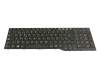 CP670826-04 original Fujitsu clavier SP (espagnol) noir/noir abattue avec mouse stick