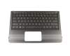 856071-041 original HP clavier incl. topcase DE (allemand) gris/noir avec rétro-éclairage