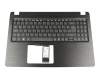 Clavier incl. topcase DE (allemand) noir/noir original pour Acer Aspire 5 (A515-52G)