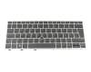 Clavier DE (allemand) noir/argent avec rétro-éclairage et mouse stick original pour HP EliteBook 830 G6