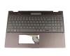 SG-90500-XDA original HP clavier incl. topcase DE (allemand) anthracite/gris avec rétro-éclairage