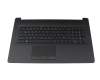 Clavier incl. topcase DE (allemand) noir/noir (avec TP/DVD, structure de surface "Diamond) original pour HP 17-ca0013ng (4AU02EA)