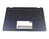 16N2UA17660WBG original Asus clavier incl. topcase UK (anglais) bleu/bleu avec rétro-éclairage
