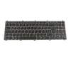 Clavier CH (suisse) noir/gris original pour Clevo W76x