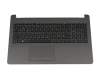 Clavier incl. topcase DE (allemand) noir/gris original pour HP 250 G6 (3DN11ES)