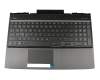 L33166-041 original HP clavier incl. topcase DE (allemand) noir/noir avec rétro-éclairage