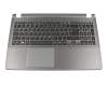 60.M9YN7.032 original Acer clavier incl. topcase DE (allemand) noir/gris
