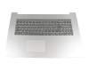 Clavier incl. topcase DE (allemand) gris/argent original pour Lenovo IdeaPad 330-17AST (81D70014GE)