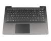 Clavier DE (allemand) noir avec rétro-éclairage original pour Lenovo IdeaPad 500S-13ISK (80Q2)