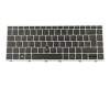 Clavier DE (allemand) noir/argent avec mouse stick original pour HP EliteBook 840 G6