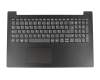 Clavier incl. topcase DE (allemand) gris/noir original pour Lenovo V145-15AST (81MT002CGE)