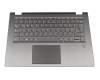 V172320BK1 original Lenovo clavier incl. topcase DE (allemand) gris/gris avec rétro-éclairage