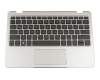 Clavier incl. topcase DE (allemand) noir/argent original pour HP x2 210 G2 Detachable-PC