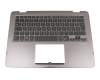 90NB0GD1-R30100 original Asus clavier incl. topcase DE (allemand) noir/gris avec rétro-éclairage