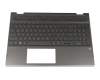 L20849-041 original HP clavier incl. topcase DE (allemand) noir/noir avec rétro-éclairage