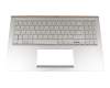 SN258BL4SG-95760-2DA original LiteOn clavier incl. topcase DE (allemand) argent/argent avec rétro-éclairage