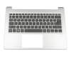 Clavier incl. topcase DE (allemand) noir/argent original pour Acer Swift 1 (SF113-31)