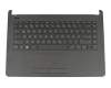 Clavier incl. topcase DE (allemand) noir/noir mesh original pour HP 14-bs013ng (2PX90EA)