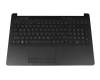 Clavier incl. topcase DE (allemand) noir/noir original pour HP 250 G7 (6MQ43ES)