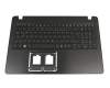 Clavier incl. topcase DE (allemand) noir/noir original pour Acer Aspire F15 (F5-573)