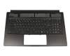 Clavier incl. topcase DE (allemand) noir/noir original pour MSI GS75 Stealth 9SE/9SD/9SF/9SG (MS-17G1)