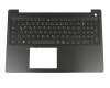 Clavier incl. topcase DE (allemand) noir/noir original pour Dell Inspiron 15 (5575)