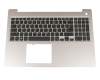 D5P46 original Dell clavier incl. topcase DE (allemand) noir/or