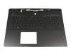 1417-00LA0DR original Dell clavier incl. topcase DE (allemand) noir/noir avec rétro-éclairage