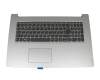 Clavier incl. topcase DE (allemand) gris/argent original pour Lenovo IdeaPad L340-17IWL (81M0)