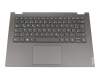 Clavier incl. topcase DE (allemand) gris/gris original pour Lenovo IdeaPad C340-14IML (81TK)