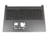 Clavier incl. topcase DE (allemand) noir/noir original pour Acer Aspire 3 (A315-57G)