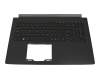 Clavier incl. topcase US (anglais) noir/noir avec rétro-éclairage original pour Acer Aspire 5 (A515-51)