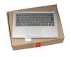 5CB0R12055 original Lenovo clavier incl. topcase DE (allemand) gris/argent avec rétro-éclairage (fingerprint)
