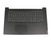 Clavier incl. topcase DE (allemand) gris/noir original pour Lenovo IdeaPad L340-17API (81LY)