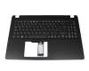 Clavier incl. topcase DE (allemand) noir/noir original pour Acer Extensa 215 (EX215-51)