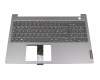 Clavier incl. topcase DE (allemand) gris/gris original pour Lenovo ThinkBook 15 IML (20RW)