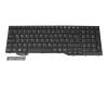 Clavier DE (allemand) noir/noir original pour Fujitsu LifeBook AH564 (M75A1NC)