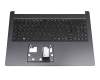 Clavier incl. topcase DE (allemand) noir/noir original pour Acer Aspire 5 (A515-55G)