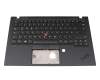 5M10Z27459 original Lenovo clavier incl. topcase DE (allemand) noir/noir avec rétro-éclairage et mouse stick WLAN