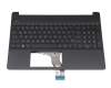 Clavier DE (allemand) noir original pour HP 15s-fq2000