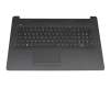 Clavier incl. topcase DE (allemand) noir/noir (TP/sans DVD) original pour HP 17-by4000