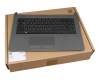 Clavier incl. topcase DE (allemand) noir/gris original pour HP 240 G6