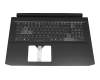 Clavier incl. topcase DE (allemand) noir/noir avec rétro-éclairage original pour Acer Nitro 5 AN517-41