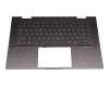 M45489-041 original HP clavier incl. topcase DE (allemand) noir/noir avec rétro-éclairage