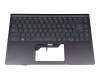 Clavier incl. topcase IT (italien) gris/noir avec rétro-éclairage original pour MSI Modern 14 B11M/B11MW (MS-14D2)