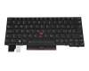 Clavier CH (suisse) noir/noir avec rétro-éclairage et mouse stick original pour Lenovo ThinkPad X13 (20T2/20T3)