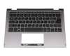 Clavier incl. topcase CH (suisse) noir/gris original pour Acer Spin 1 (SP111-34N-P3AB)