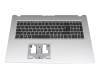 Clavier incl. topcase DE (allemand) noir/argent original pour Acer Aspire 3 (A317-33)