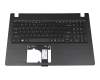 Clavier incl. topcase US (anglais) noir/noir original pour Acer Aspire 3 (A315-31)