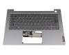 Clavier incl. topcase DE (allemand) gris/argent original pour Lenovo ThinkBook 14 IIL (20SL)